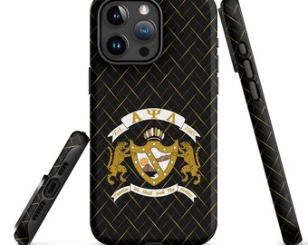 Cover per iPhone della confraternita Alpha Psi Lambda, cover protettiva opaca ufficiale con licenza greca, regalo per fratello