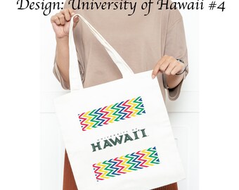 University of Hawaii Canvas Tote Bag - Etsy University of Hawaii Canvas Tote Bag - Etsy