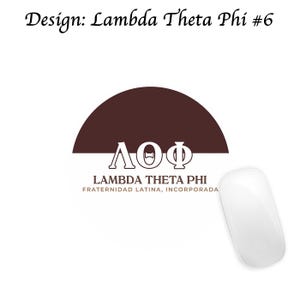 May include: A white computer mouse next to a logo with the text "Design: Lambda Theta Phi #6". The logo features the Greek letters &Lambda;&Omicron;&Phi; above the words "LAMBDA THETA PHI FRATERNIDAD LATINA, INCORPORADA" in black.