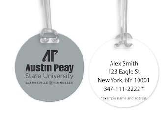 Austin Peay State University Round Bag Tag
