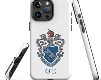 Theta Xi Fraternity iPhone Case, Official Licensed Greek Matte Protective Phone Cover, Gift for Brother