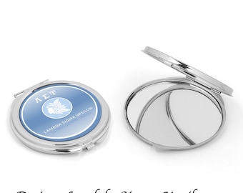 Lambda Sigma Upsilon Round Mirror