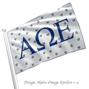 Alpha Omega Epsilon Flag Banner - Officially Licensed Product