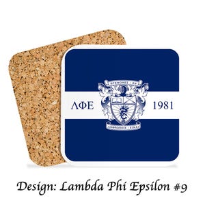 Lambda Phi Epsilon Beverage Coasters Square (Set of 4)