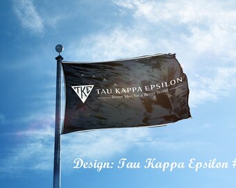 Tau Kappa Epsilon TKE Brüderlichkeit Flagge – 3 X 5 Fuß, Polyester, Mit Messingösen