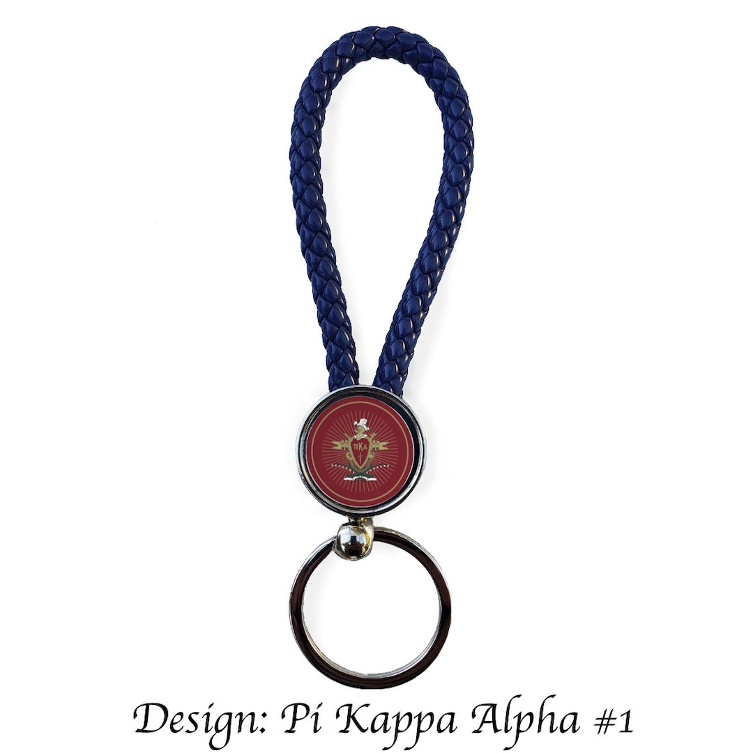 Alpha Key Ring Pattern Pi Kappa Alpha Key Chain Round - Etsy