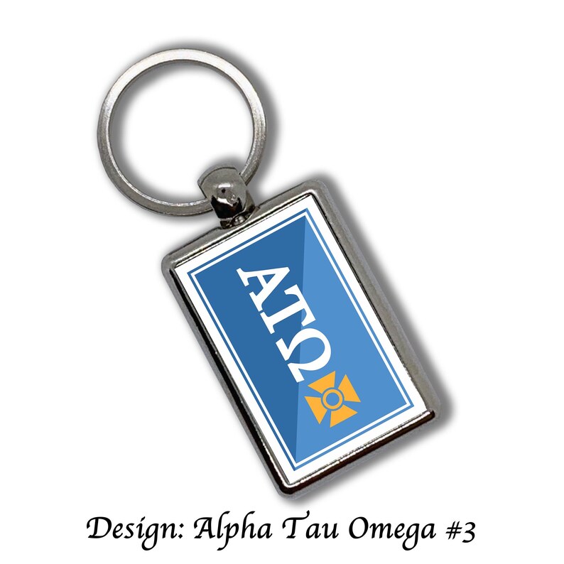 Alpha Tau Omega Key Chain Metallic - Etsy
