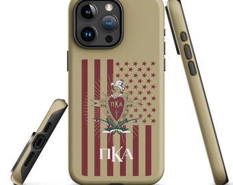 Pi Kappa Alpha Fraternity iPhone Case, Official Licensed Greek Matte Protective Phone Cover, Gift for Brother