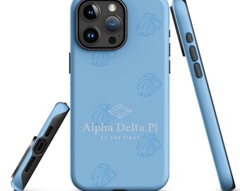 Cover per iPhone della confraternita Alpha Delta Pi, cover protettiva opaca ufficiale con licenza greca, regalo per fratello