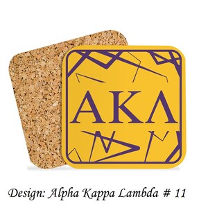 Alpha Kappa Lambda Beverage Coasters Square (Set of 4)