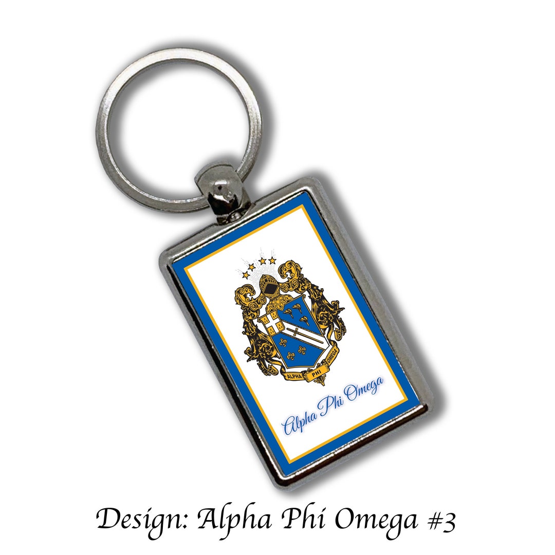 Alpha Phi Omega Key Chain Metallic - Etsy