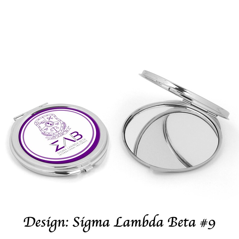 Sigma Lambda Beta Round Mirror Sigma Lambda Beta 9