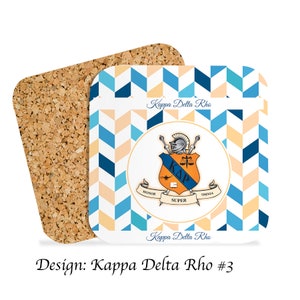 Kappa Delta Rho Beverage Coasters Square (Set of 4)