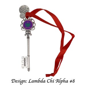 Lambda Chi Alpha Christmas Ornament Santa Magic Key