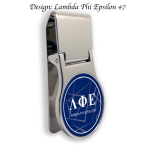 Lambda Phi Epsilon Money Clip Round