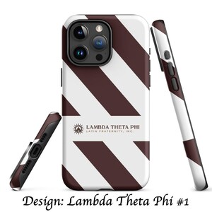 Lambda Theta Phi Fraternity iPhone Case, Official Licensed Greek Matte Protective Phone Cover, Gift for Brother