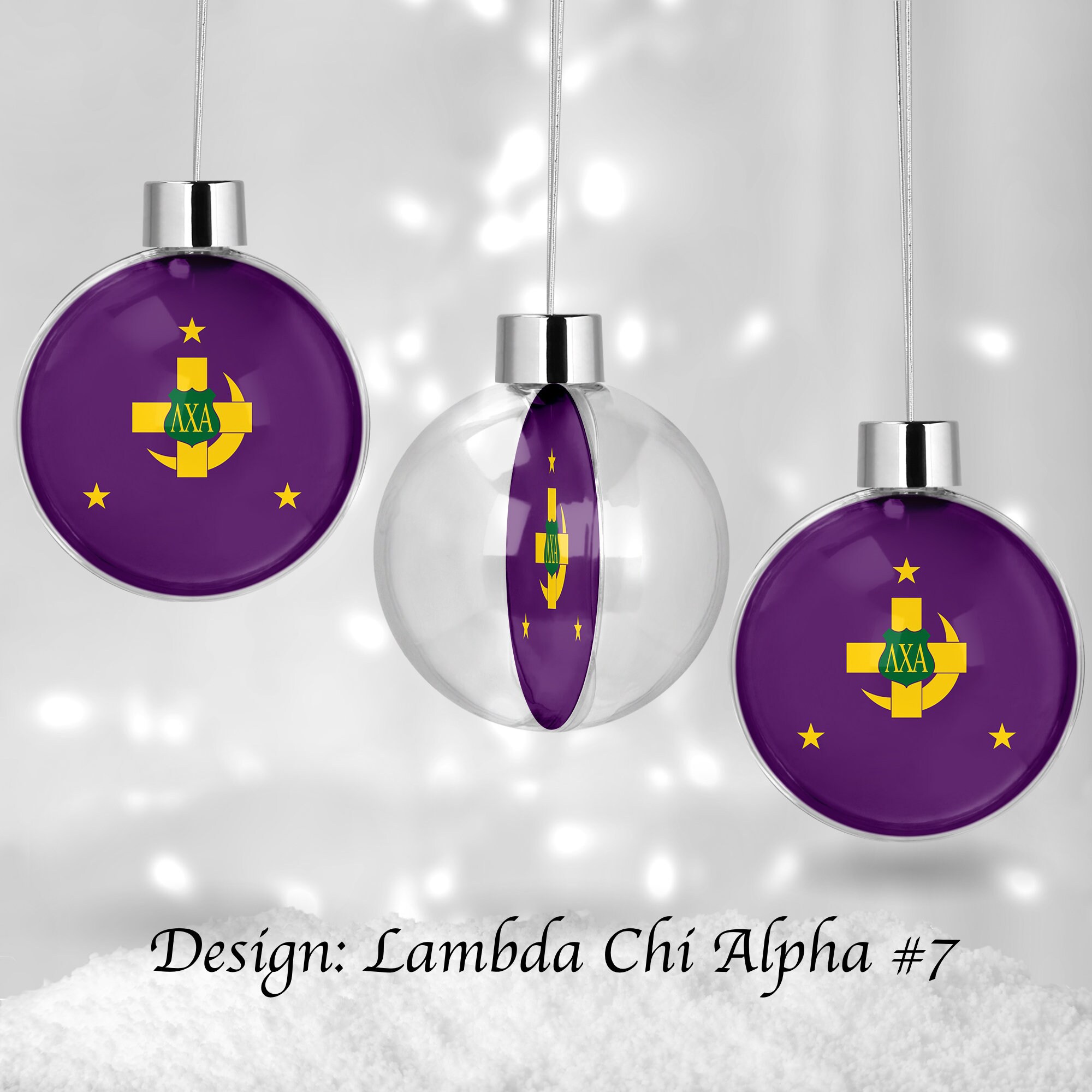 Lambda Chi Alpha Round Ball Ornament Christmas Decor - Etsy