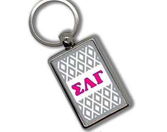 Sigma Lambda Gamma Key Chain Metallic