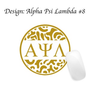 Alpha Psi Lambda Mousepad Round Alpha Psi Lambda #8