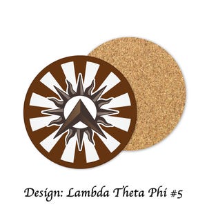 Lambda Theta Phi Runde Untersetzer (Set mit 4 Untersetzern)