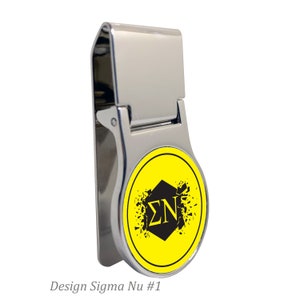 Sigma Nu Money Clip Round