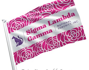 Sigma Lambda Gamma officieel gelicentieerde vlagbanner