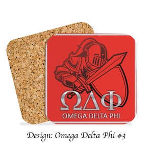 Omega Delta Phi Beverage Coasters Square (Set of 4)