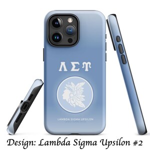 Lambda Sigma Upsilon Fraternity iPhone Case, Official Licensed Greek Matte Protective Phone Cover, Gift for Brother