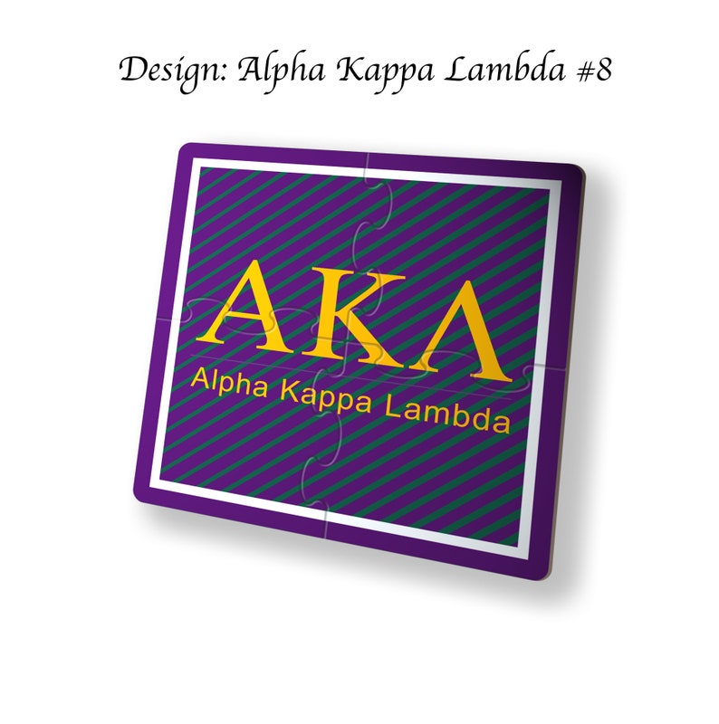 Alpha Kappa Lambda Beverage Jigsaw Puzzle Coasters Square (Set of 4) Alpha Kappa Lambda#8