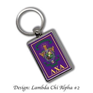 Lambda Chi Alpha Key Chain Metallic