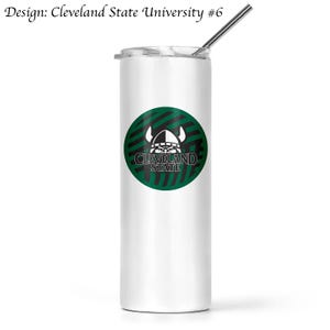 Cleveland State University Stainless Steel Skinny Tumbler 20 OZ