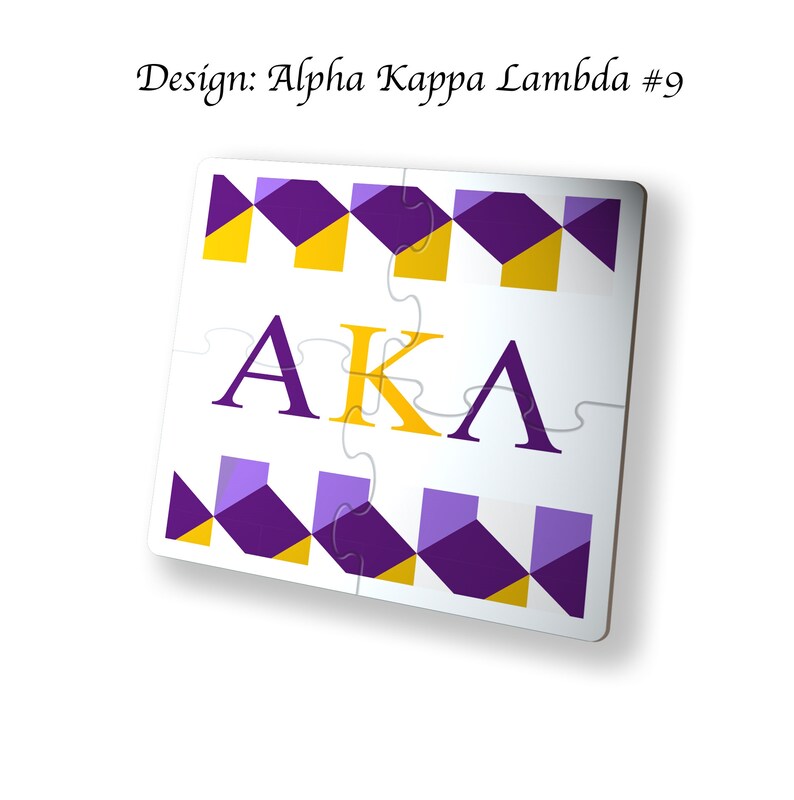 Alpha Kappa Lambda Beverage Jigsaw Puzzle Coasters Square (Set of 4) Alpha Kappa Lambda#9
