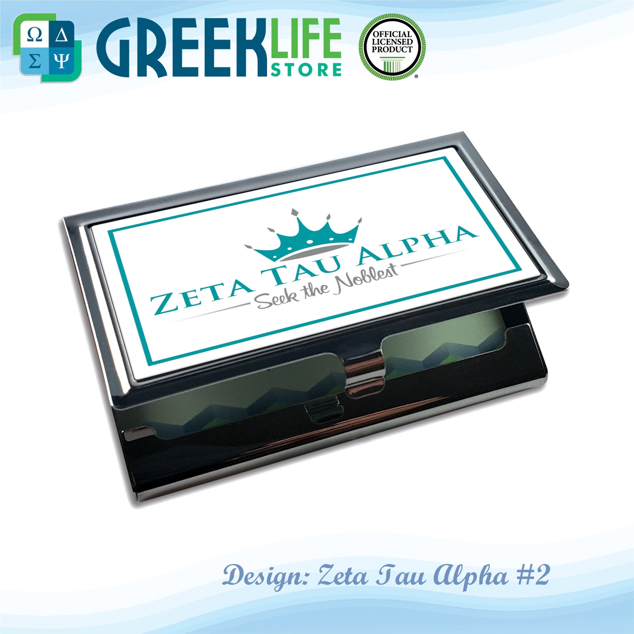 Zeta Tau Alpha Business Card Holder - Etsy