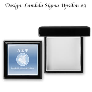 Lambda Sigma Upsilon houten herinneringsdoos