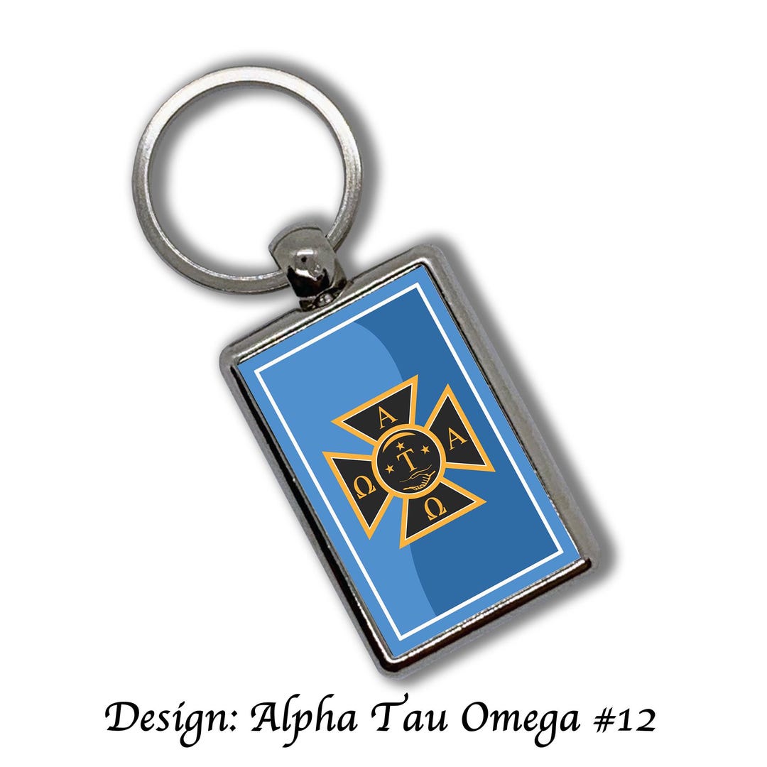Alpha Tau Omega Key Chain Metallic - Etsy