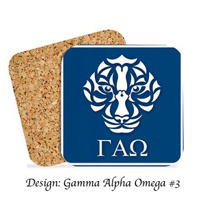 Gamma Alpha Omega Beverage Coasters Square (Set van 4)