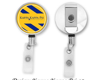 Kappa Kappa PSI Retractable ID Badge Reel Holder