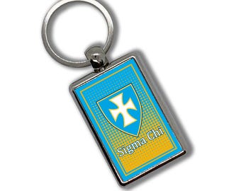 Sigma Chi Key Chain Metallic