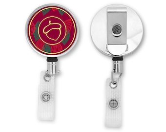 Alpha Gamma Delta Retractable ID Badge Reel Holder