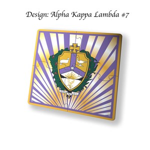 Alpha Kappa Lambda Beverage Jigsaw Puzzle Coasters Square (Set of 4) Alpha Kappa Lambda#7