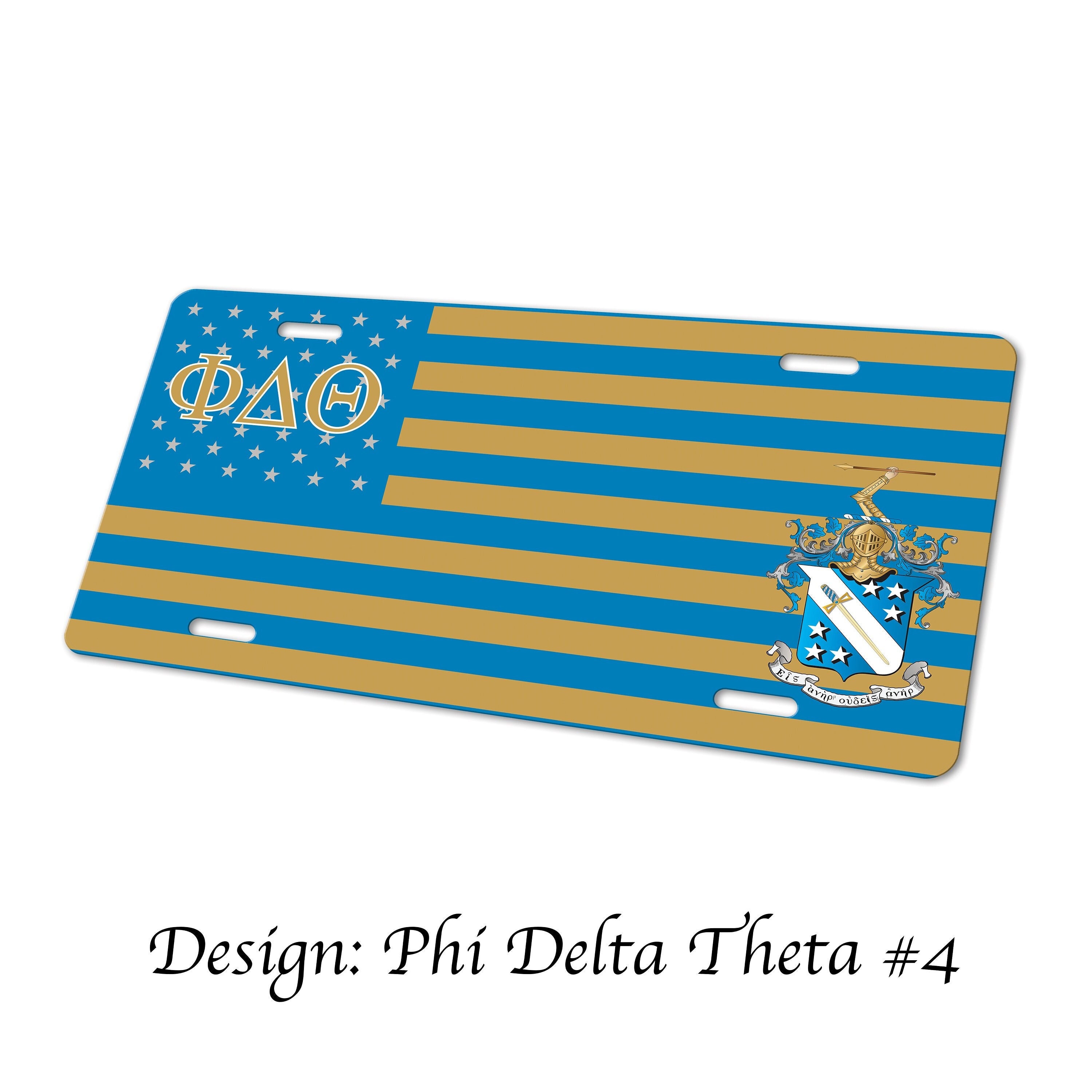 Phi Delta Theta Decorative Aluminum License Plate - Etsy