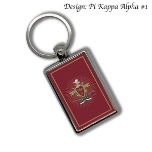 Pi Kappa Alpha Key Chain Metallic