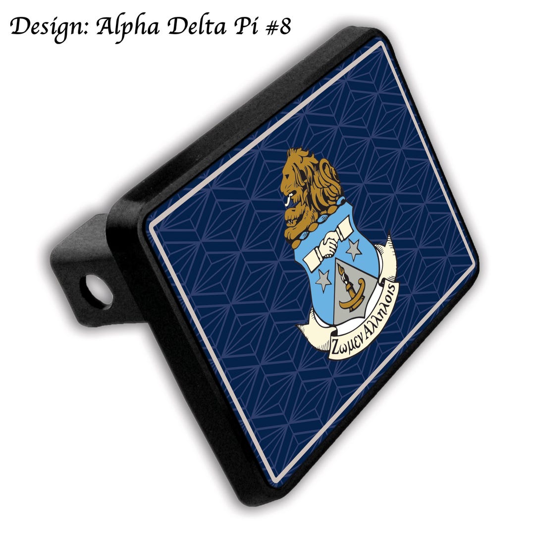 Alpha Delta Pi Hitch Cover - Etsy