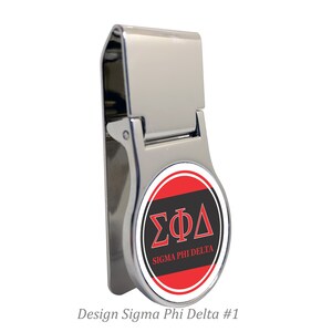 Sigma Phi Delta Money Clip Round