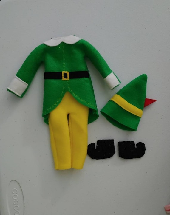 Buddy Elf Outfit Jacket Pants Hat Shoes