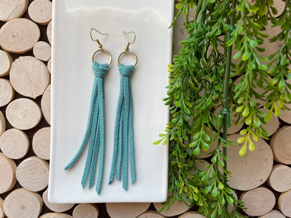 Blue Mughal Jaal Tassel Earrings by Kapraaha | The Secret Label