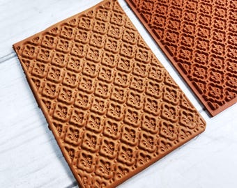Rubber Stamp Clay Texture Mat for making Jewelry, Miniatures choose 1 of 5 designs