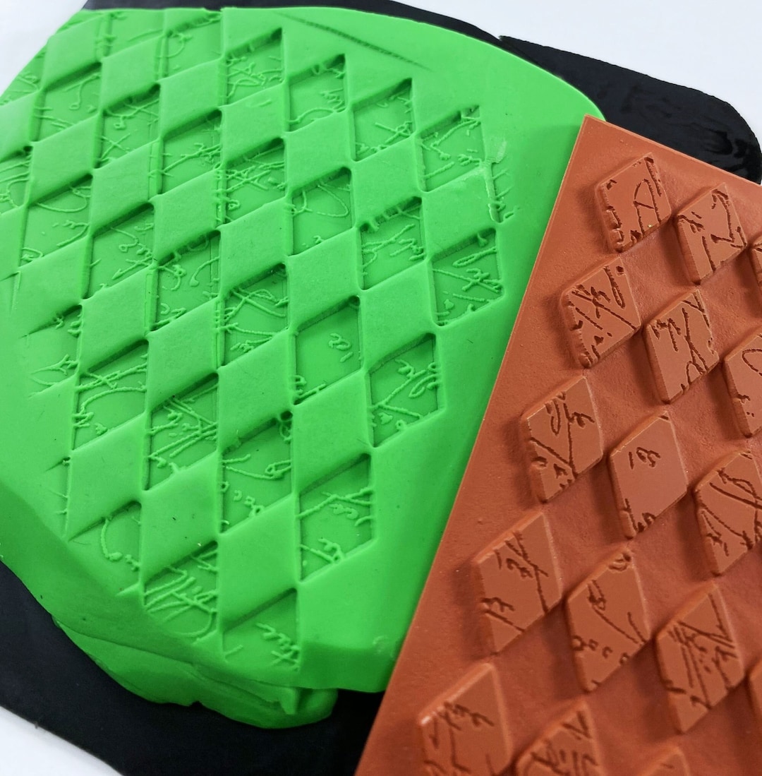 Harlequin Script Rubber Cling Stamp