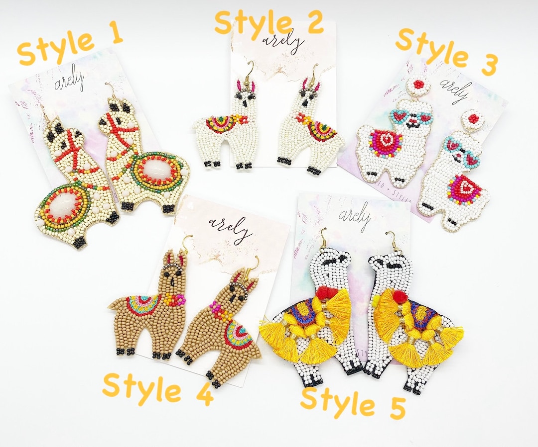 Alpaca Earrings, Llama Earrings, Animal Lover, Llama Gifts, Llama Lover ...