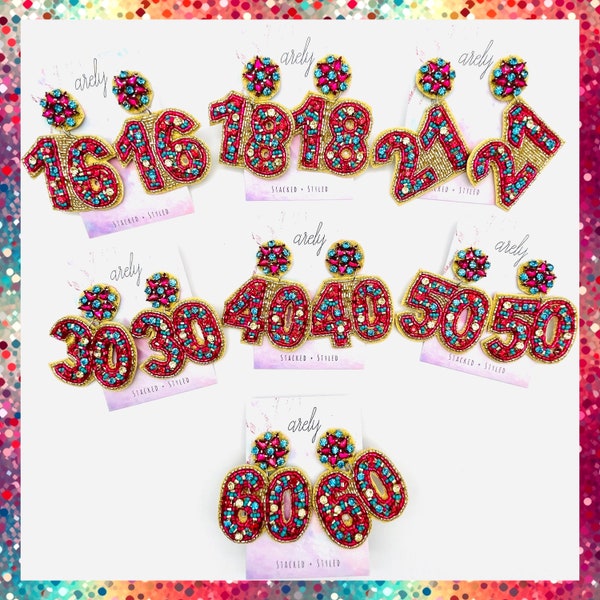 Sweet 16 Earrings Etsy